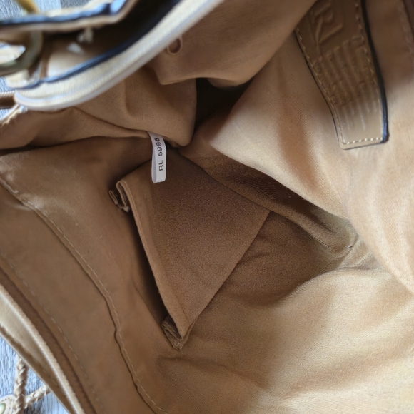 Relic by Fossil Tan Braided Handle Hobo Bag Slouchy Shoulder Tote - Picture 4 of 9